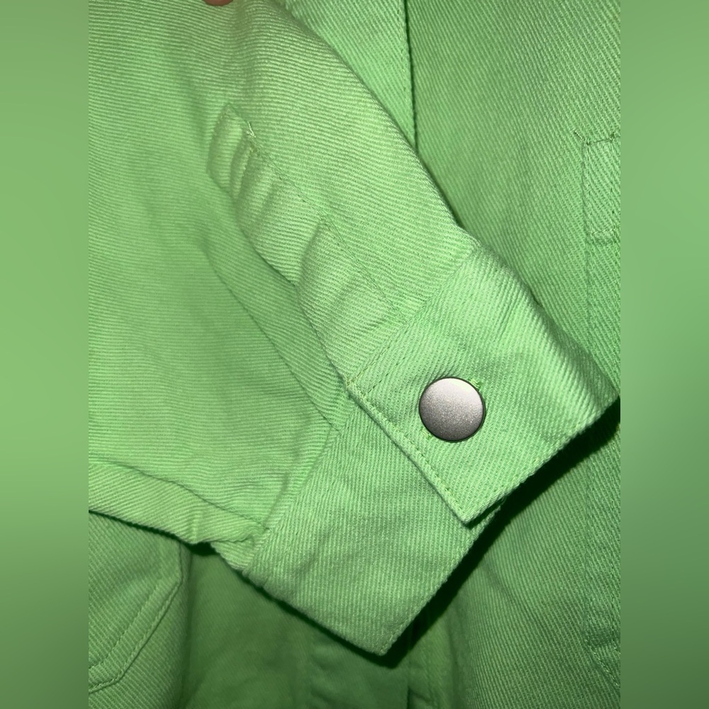 Easel Lime green large shacket - Picture 9 of 12
